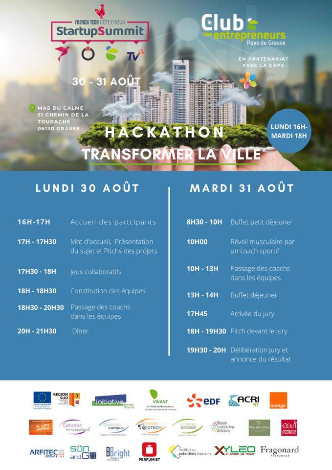 Grasse, 24h pour «Transformer la ville», le Club des Entrepreneurs du Pays de Grasse, hackathon