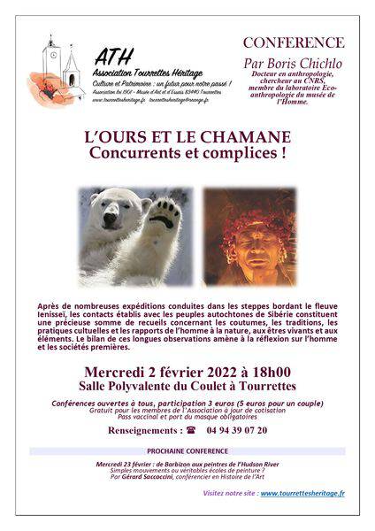 Cycle de Conférences, Héritage : L’Ours Et Le Chamane Par Mr Boris Chichlo