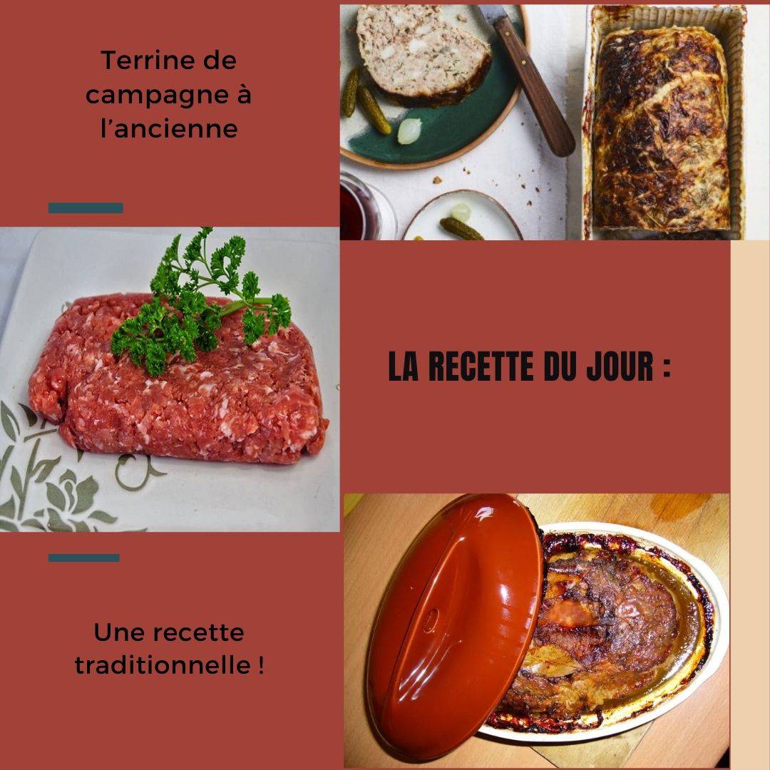 Terrine De Campagne A Lancienne Recette Facile Grasse Mat' - Terrine de campagne à l'ancienne