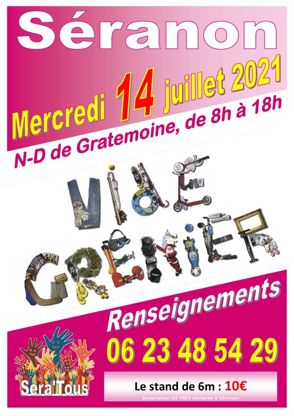 Vide-greniers; Séranon; Brocante