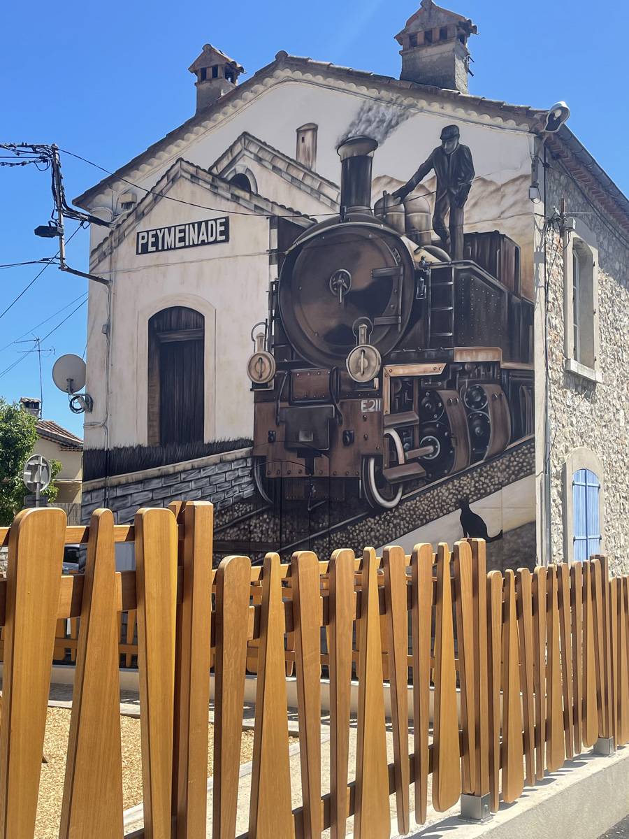 Inauguration ; installations ; square Cauvin Peymeinade ; Fresque ; Pigeonnier ; Boite à livres ; Parc du Colibri ; Joseph Cauvin ; Grassemat'Info