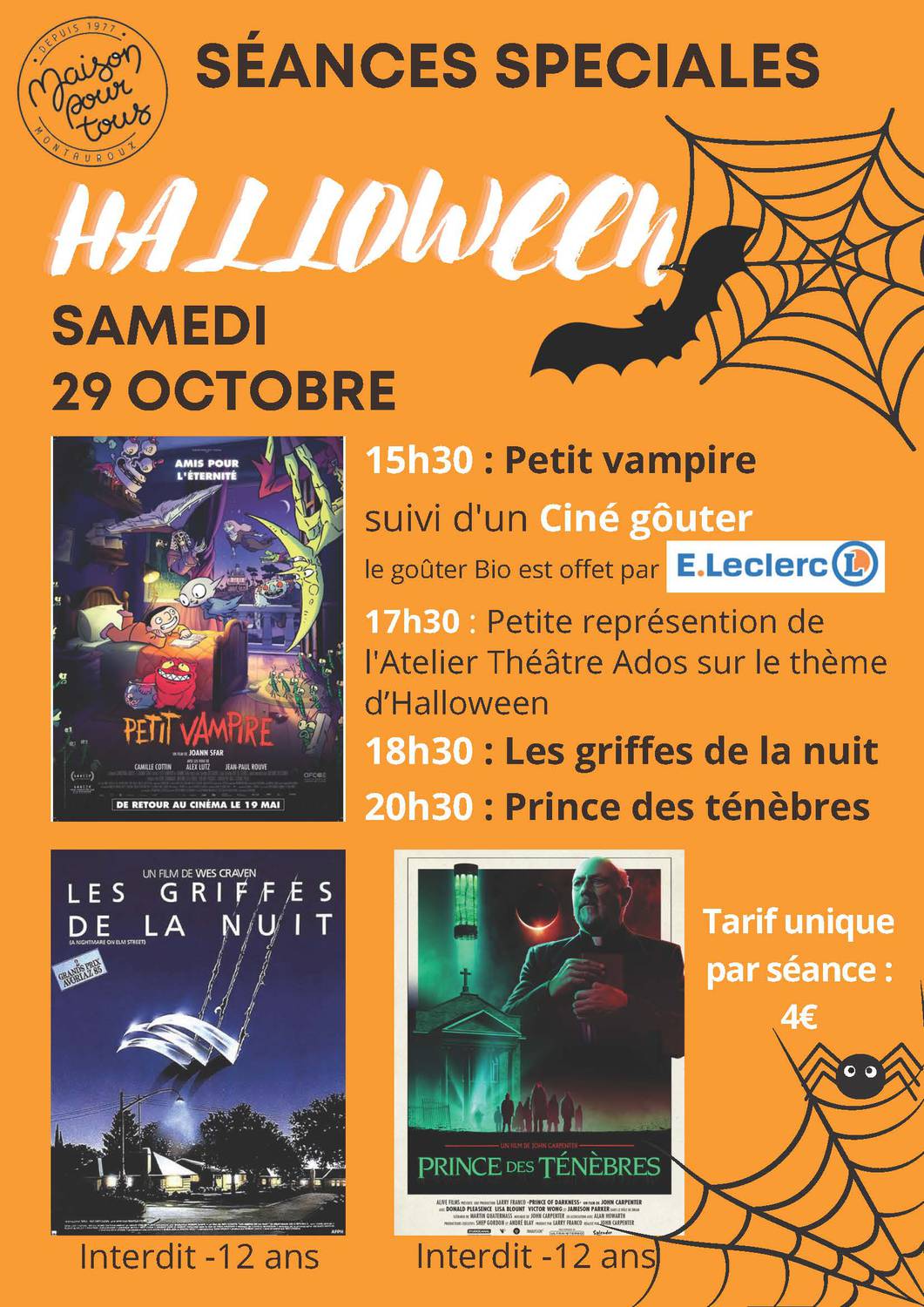 Cinéma ; Halloween ; Montauroux