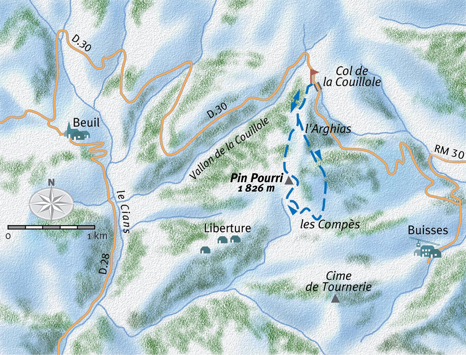 Randonnée raquettes : Tour du Pin Pourri