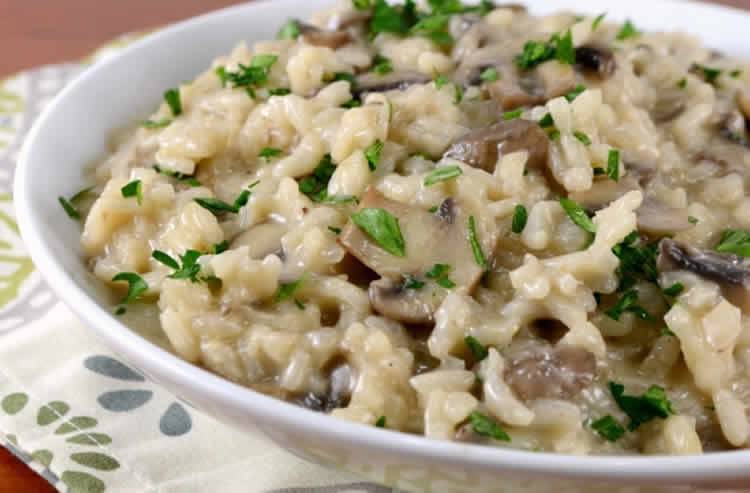 Risotto aux trois champignons