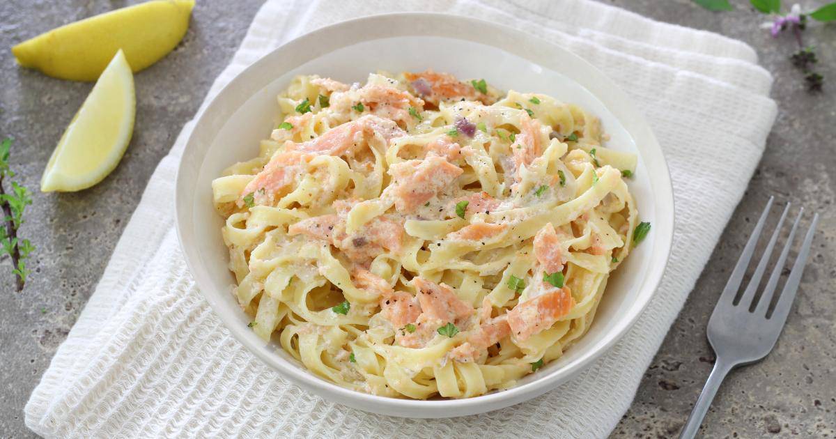 Tagliatelles au saumon