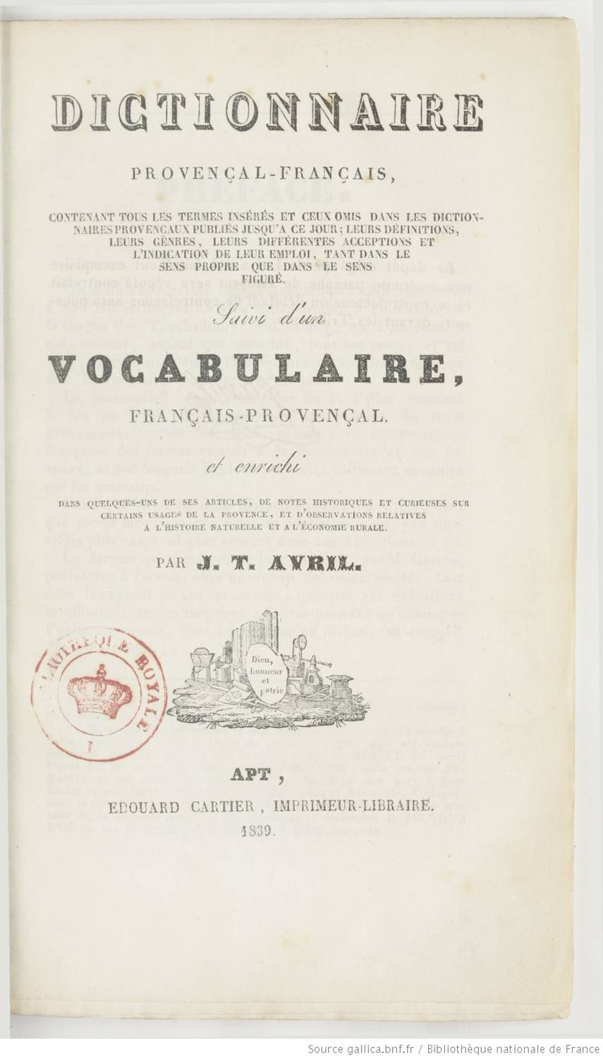 Lengo loucalo e prouvençau ; Langues locales et provençal; Traditions