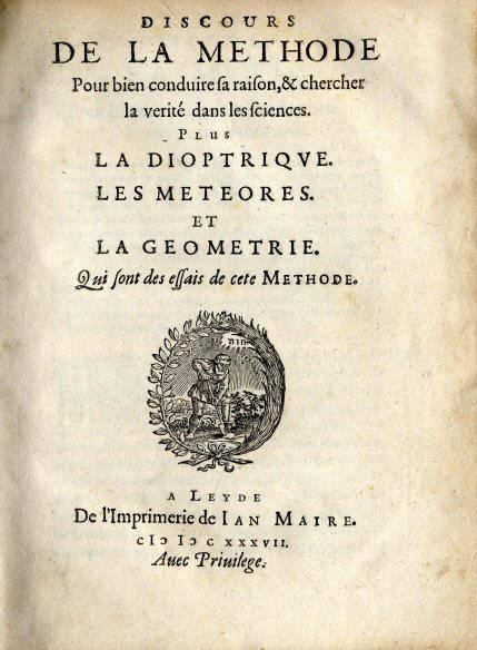 Discours de la Méthode; Descartes;  Galilée; tradition scolastique.