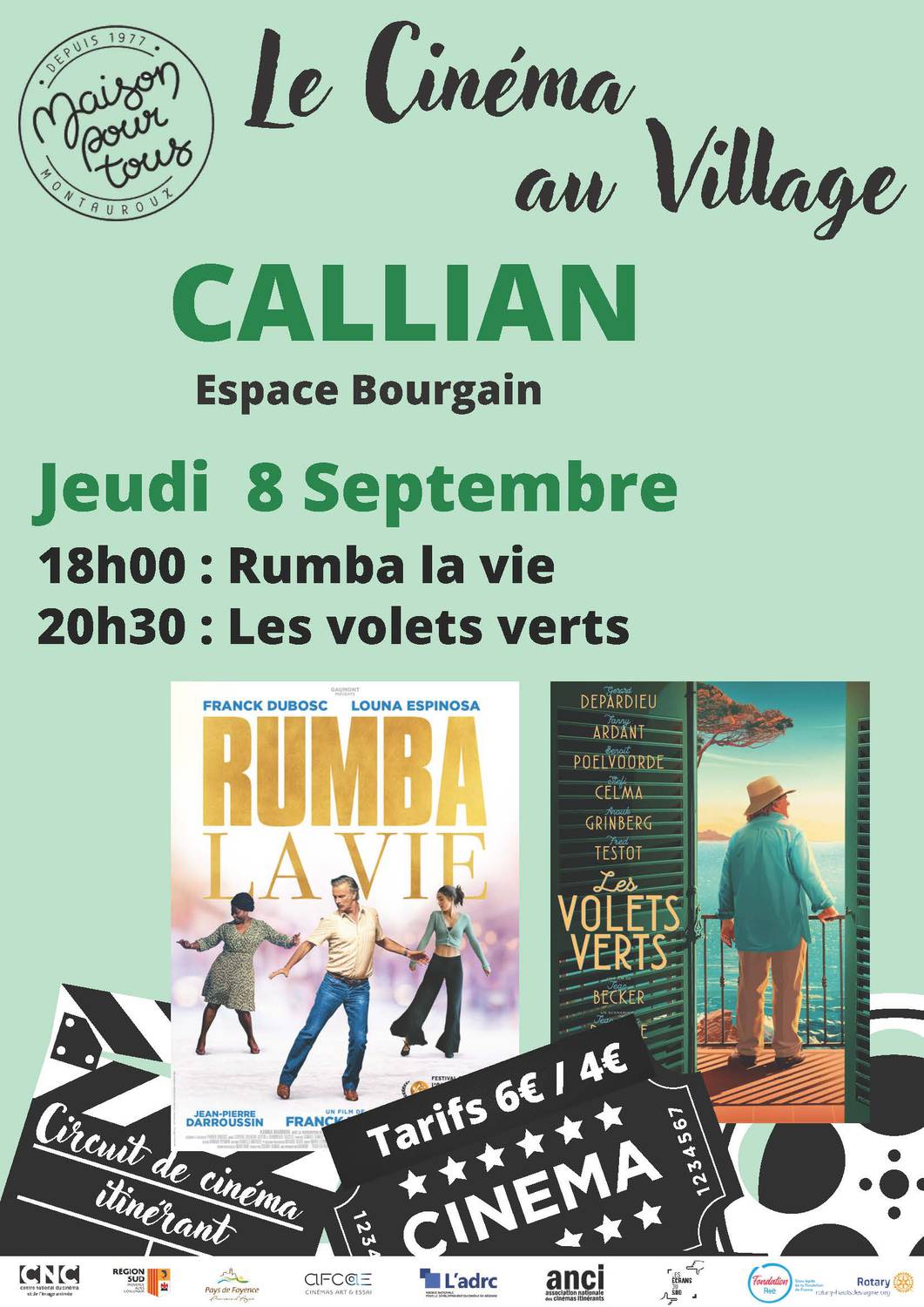 Cinéma ; Callian