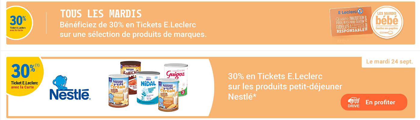 Découvrez les offres de votre magasin Leclerc ; Défendre tout ce qui compte pour vous ; Du 23 au 29 septembre 2024