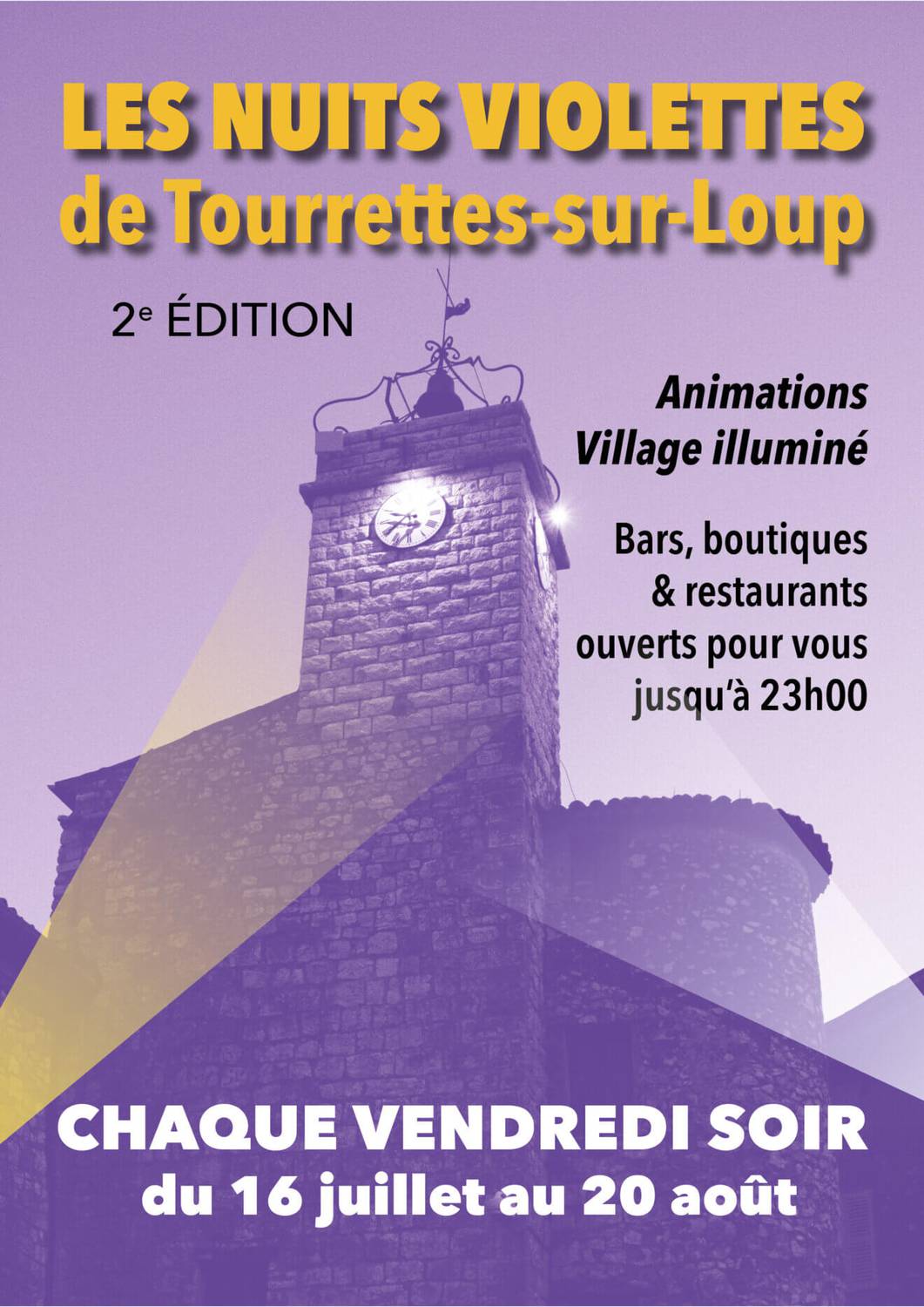 Nuits Violettes, animations