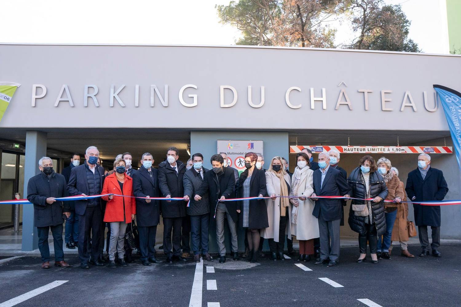 Notre rétrospective 2022 : le 11 janvier 2022, Inauguration du parking multimodal du château de Mouans-Sartoux