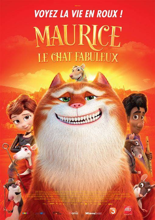 Cinéma Itinérant : Maurice le chat fabuleux ; Châteauneuf de Grasse ; Terrasse des Arts ; Films