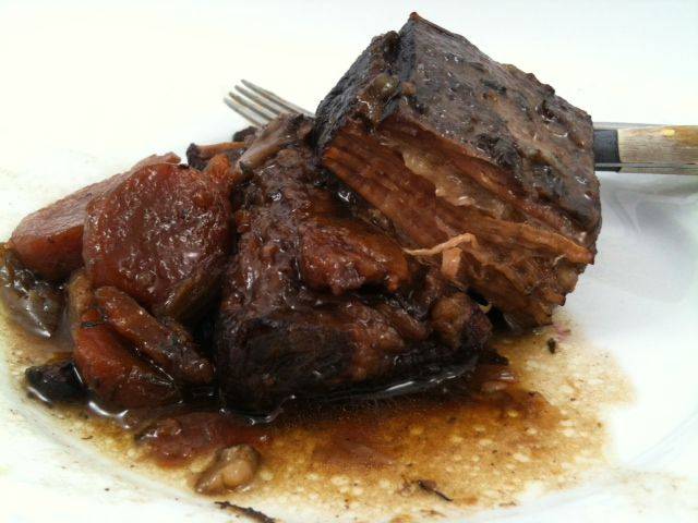 Plat de Côte à la bière cuit au four