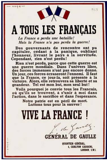 18 juin 1940… l’Appel qui réveillera les Français