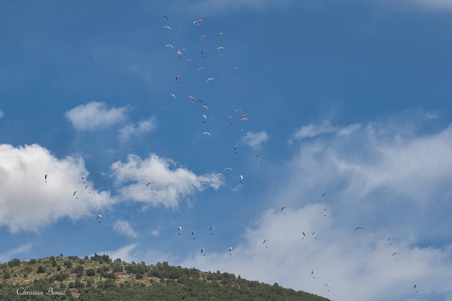 Championnat de France de Parapente à Gourdon.