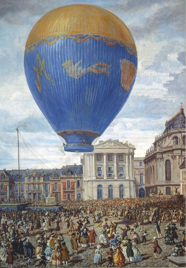 21 novembre 1783, Premier voyage en montgolfière