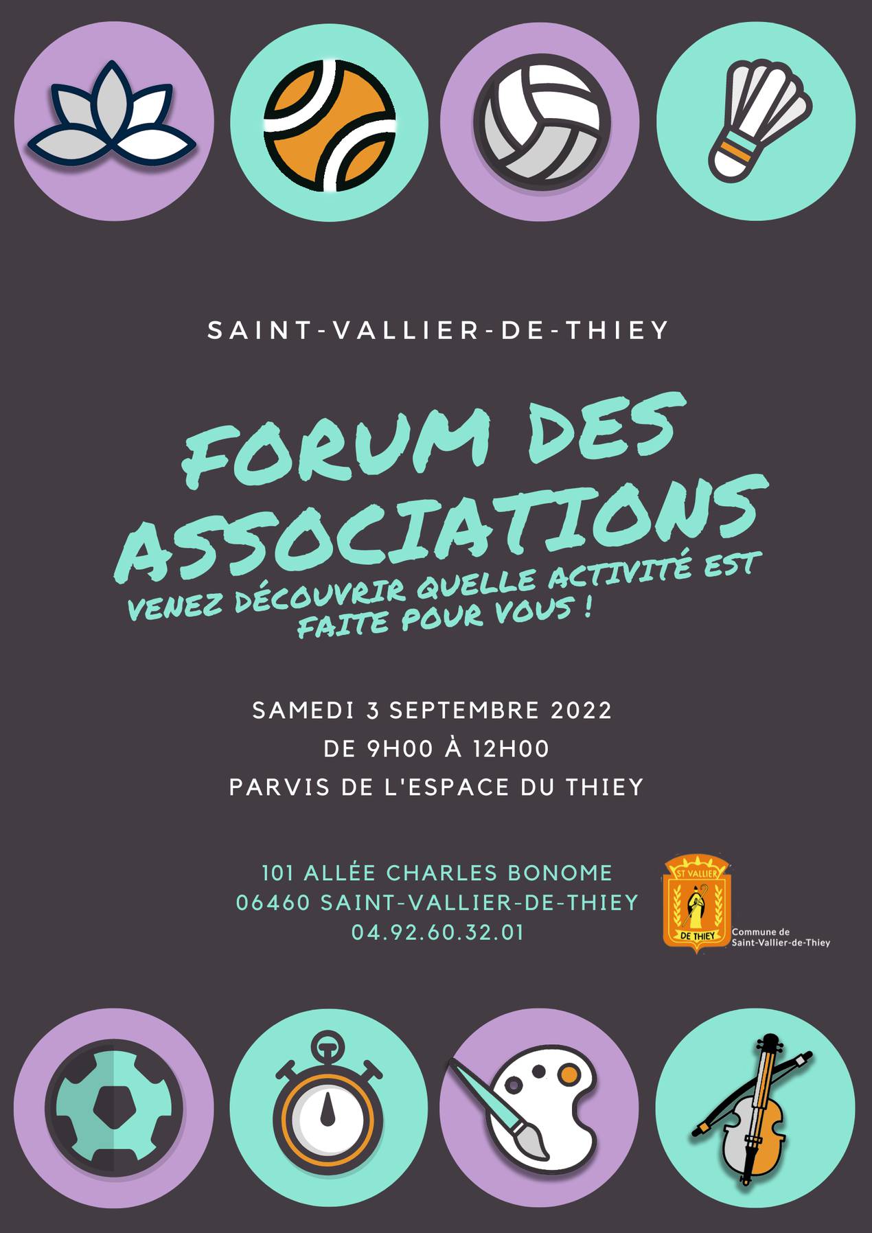 Forum des associations ; Saint-Vallier-de-Thiey