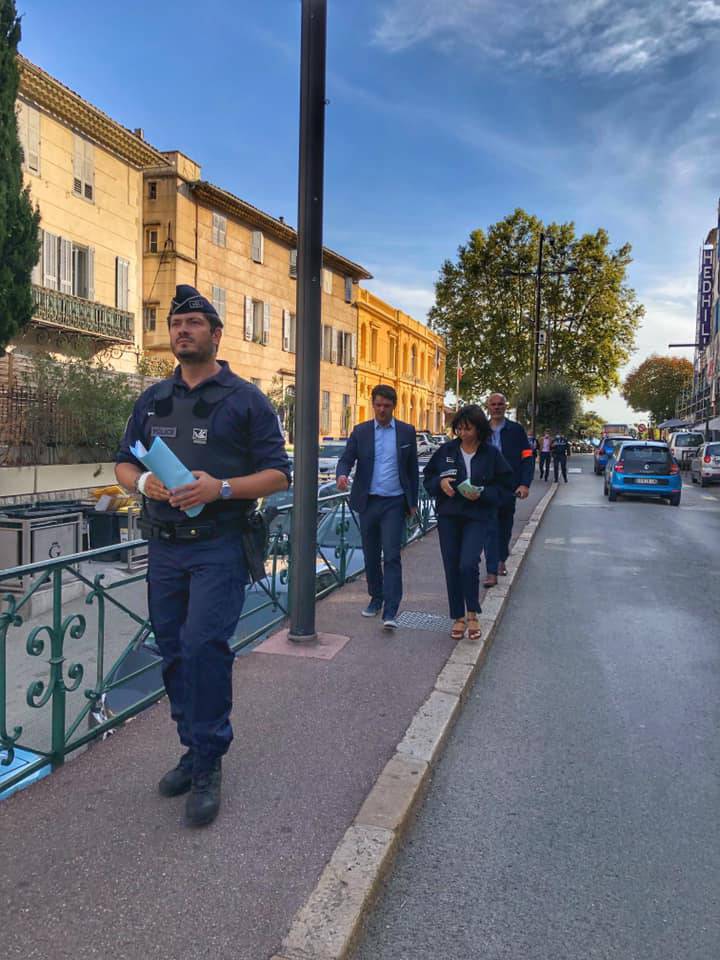 Opération coup de poing; centre historique; Grasse