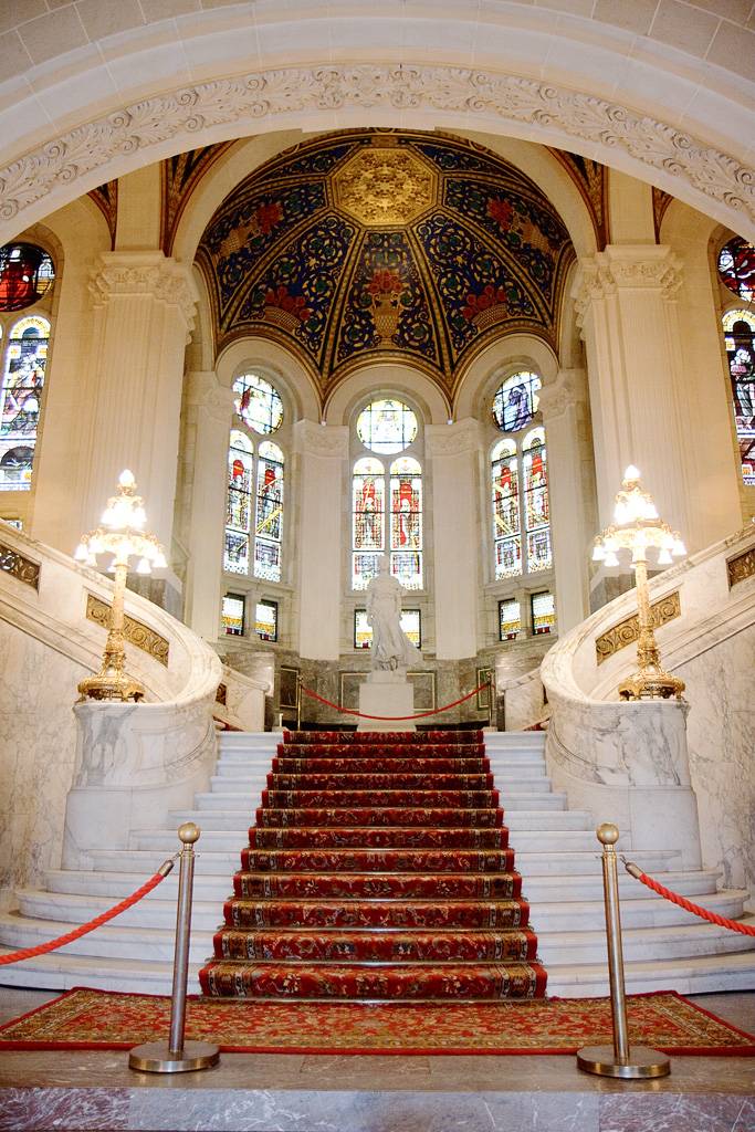 28 août 1913, inauguration du palais de la paix, à La Haye.