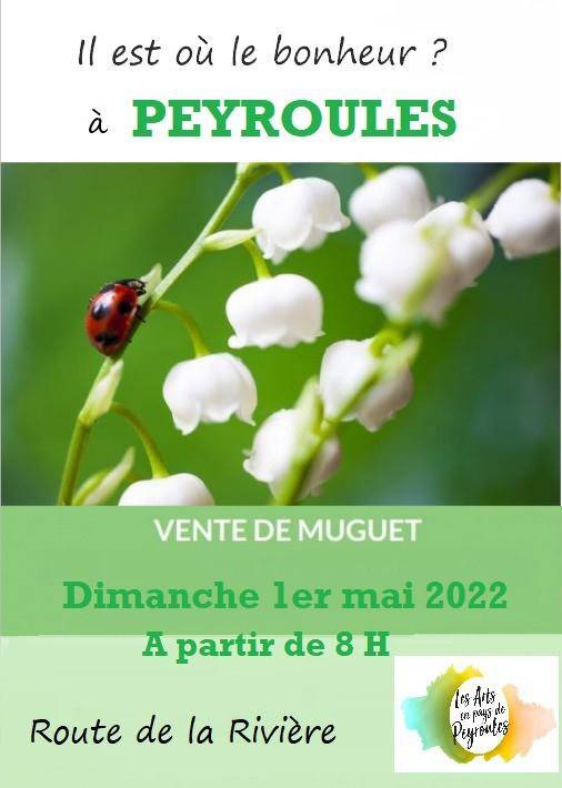 Vente de muguet ; Peyroules.