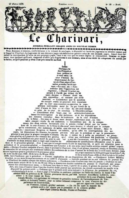 1er décembre 1832, premier numéro du Charivari