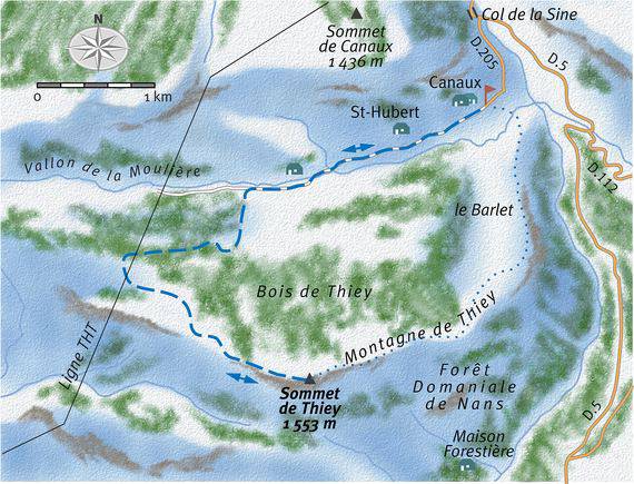 Randonnée raquettes : Montagne de Thiey ; Alpes-Maritimes.