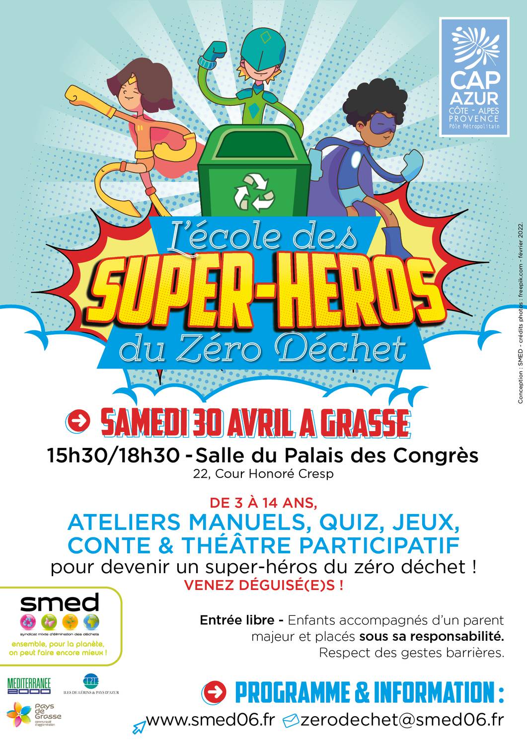 L’école des Super-Héros du Zéro déchet ; SMED ; Grasse ; Jérôme Viaud ;