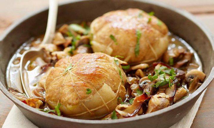 Paupiettes de veau aux champignons