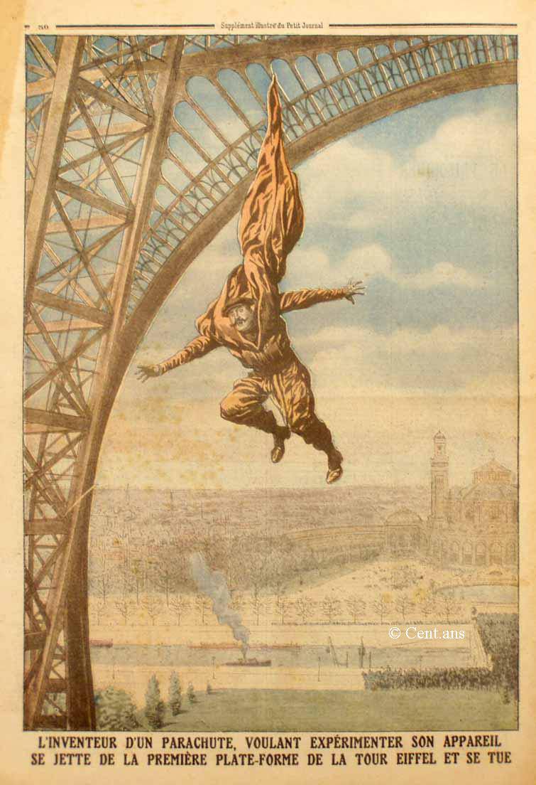 Grasse Mat' - 4 février 1912 : François Reichelt saute du premier étage de