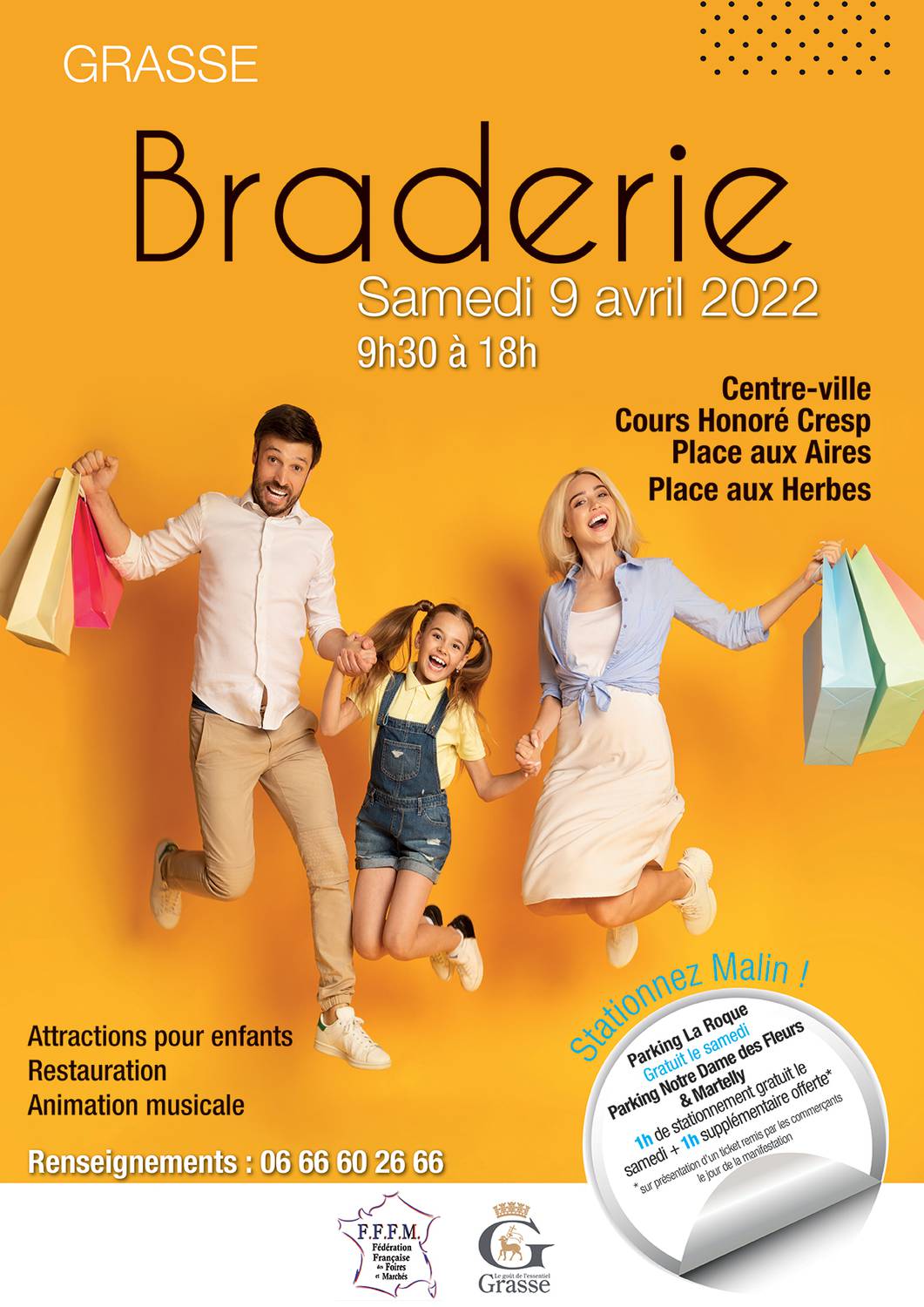 La grande braderie des commerçants de Grasse