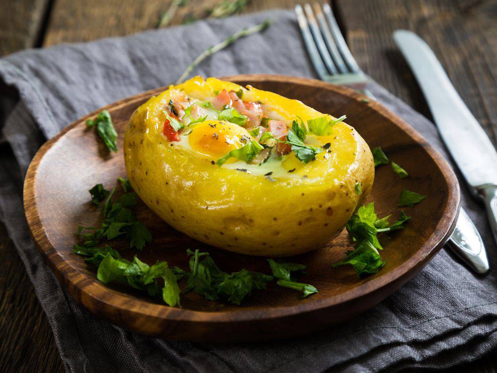 Œuf cocotte en pomme de terre… Potato casserole egg…