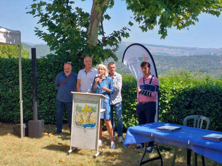 plateforme de compostage collectif ; Saint-Cézaire-sur-Siagne ; Christian Zedet ; Marino Cassez ; Michèle Ottombre-Borsoni ;  Sophie Villeval ; Marie-France Louet ;  Jérôme Viaud ;