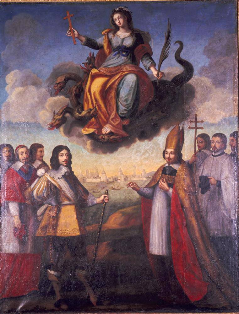 10 septembre 1627, siège de La Rochelle; Louis XIII; Richelieu; Catholiques; Protestants.