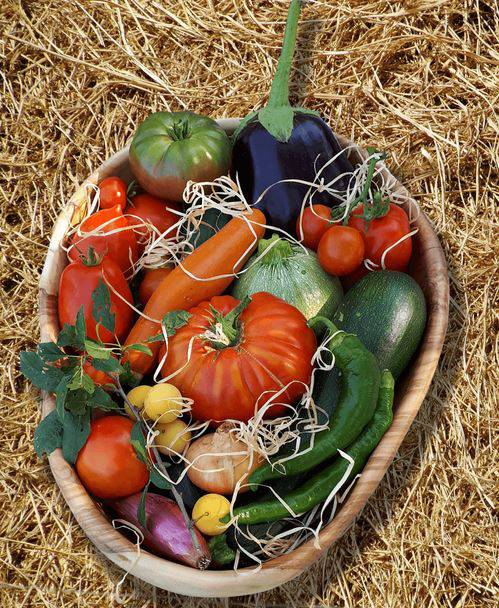 panier, légumes