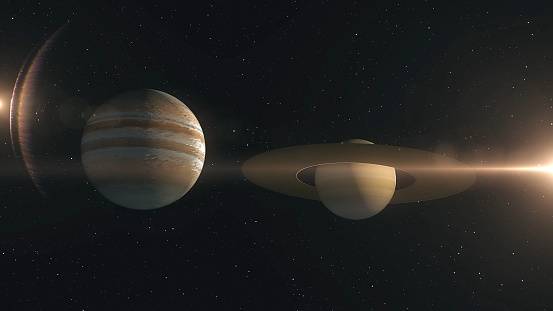 Quand Jupiter a rendez-vous avec Saturne