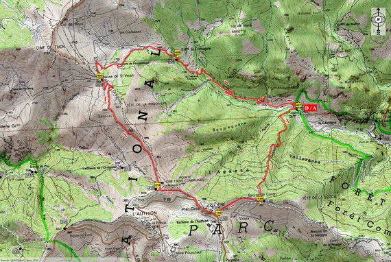 Traversée de la Pointe des Trois Communes; Alpes-Maritimes; Saorge; chapelle Saint-Claire; vallon du Caïros; La Bollène-Vésubie; Breil-sur-Roya; Saorge