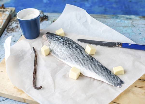 Filet de bar sur écrasé de pommes de terre