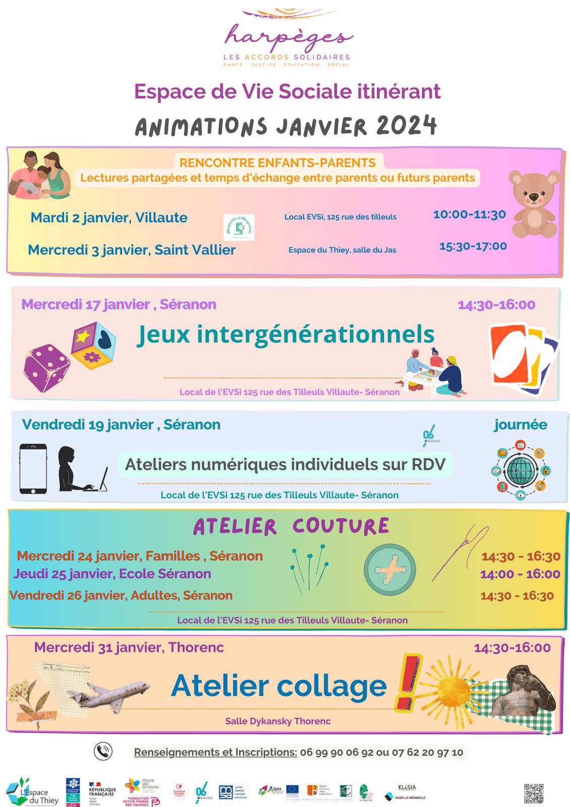 Office Municipal des Retraités de Grasse Programme janvier 2024