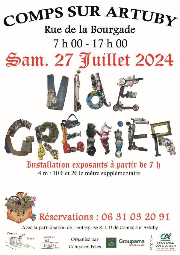 Vide grenier de Comps sur Artuby Objets vintage et rétro, vêtements, livres ou La perle rare….