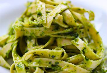 Tagliatelle au pistou maison