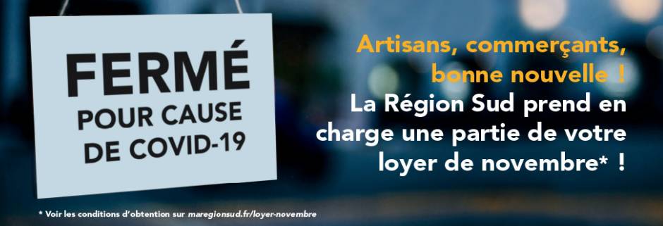 la Région Sud met en place une aide exceptionnelle