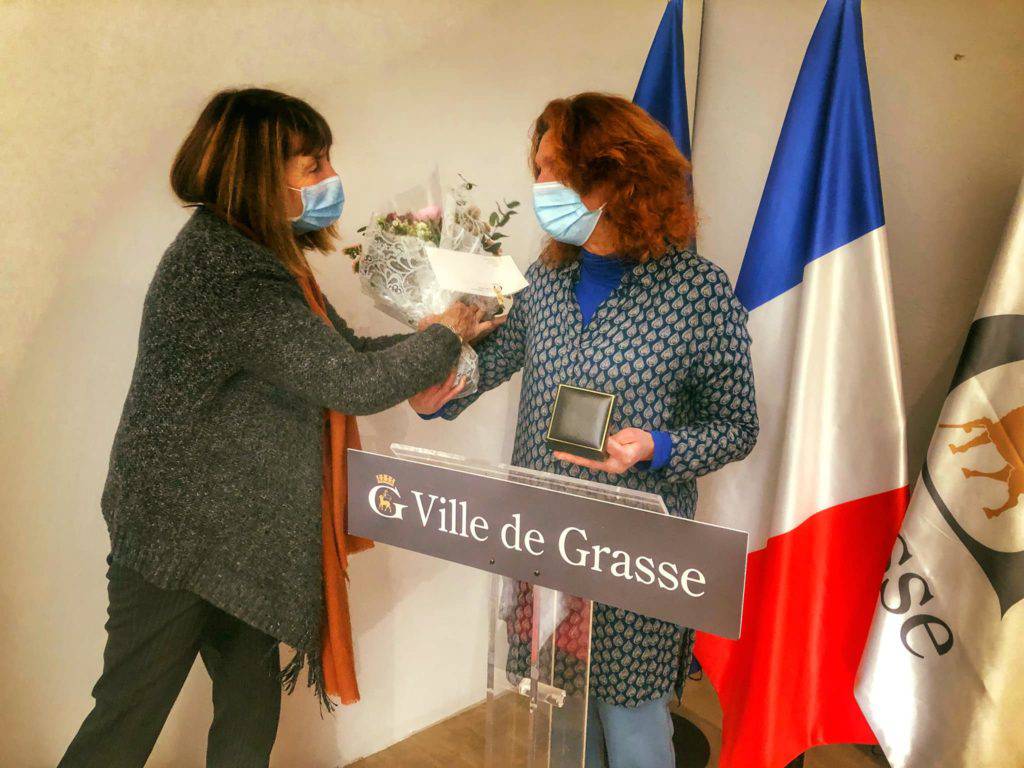 Adèle Malerba ; médaille de la ville ; Grasse ; Jérôme Viaud ;