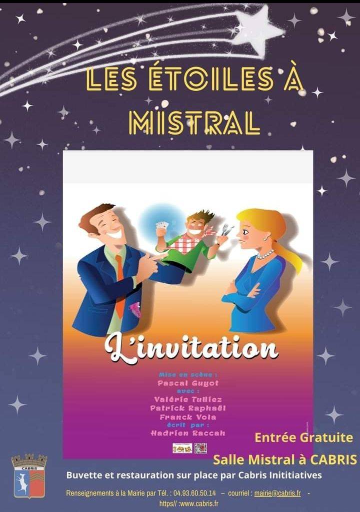 L'invitation : Une soirée théâtrale sous les étoiles à Cabris