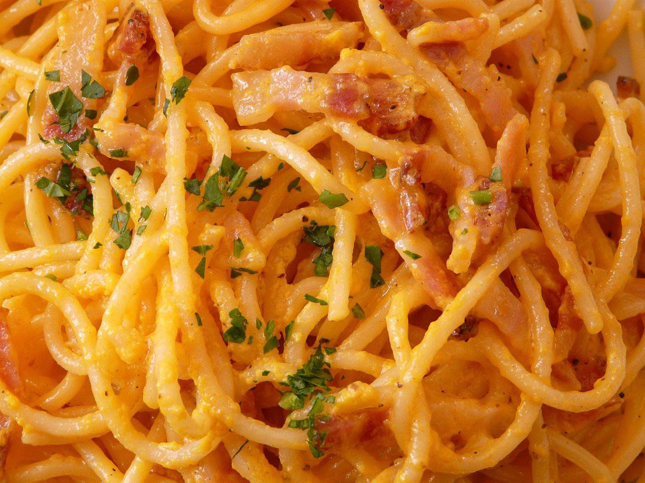 Pâtes carbonara - carbonara pasta