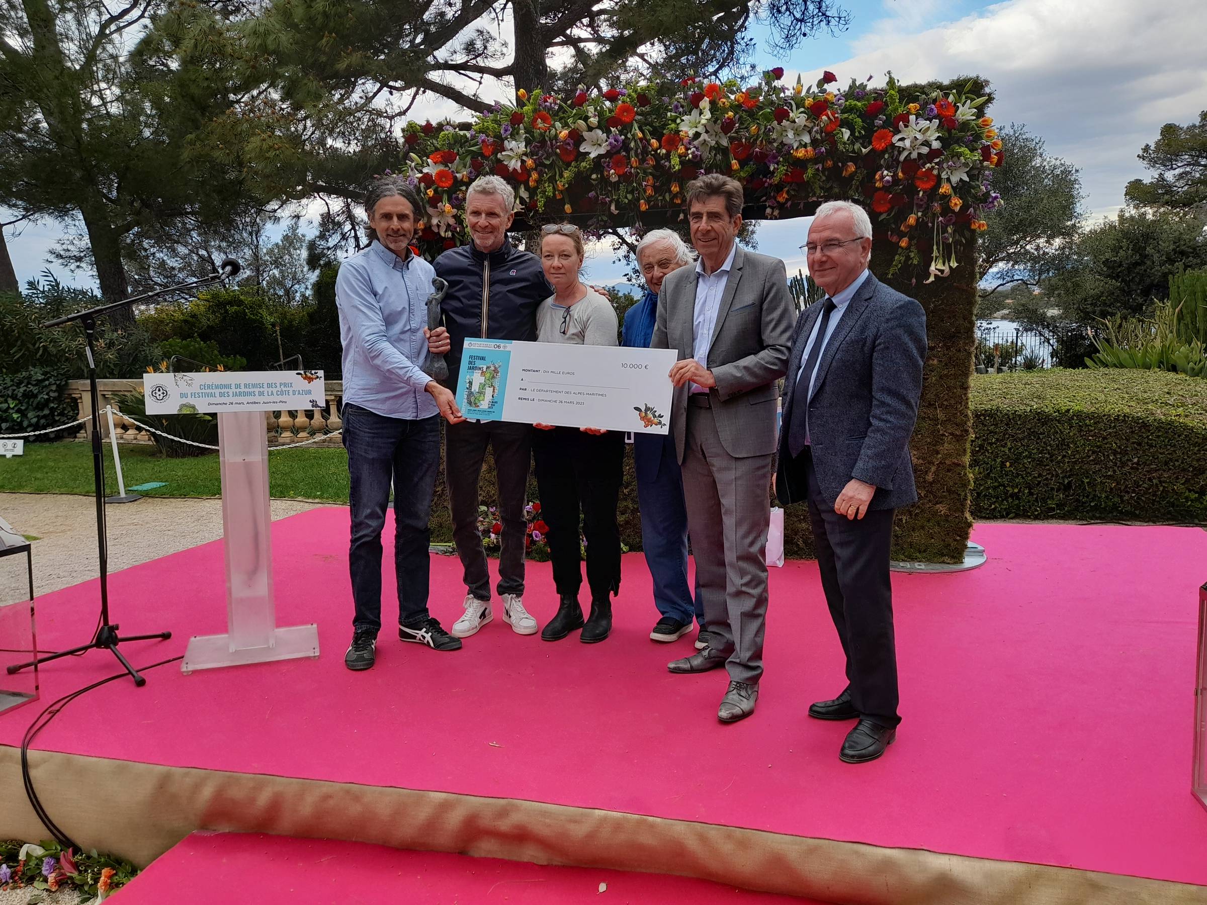 Festival des Jardins,  Grasse ; Laurent-Emmanuel Briffaud, Denis Brogniard ; Solène Ortoli ; Nicholas Tomlan , Jean Mus ; Charles-Ange Ginesy ; Jean Léonetti ; Jérôme Viaud