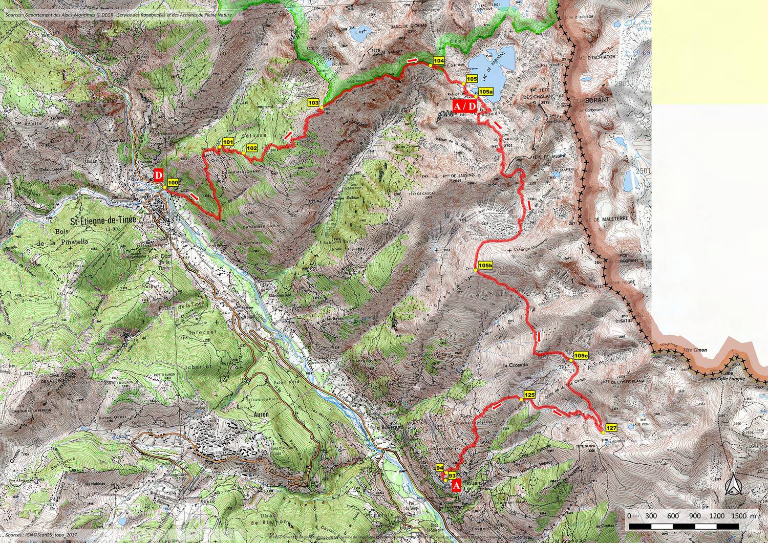 Refuge de Rabuons; Randonnée sportive; Saint Etienne de Tinée; Mercantour; Chalanches et Jassine