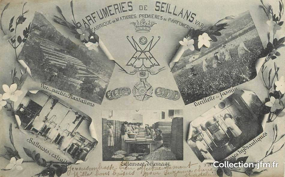 chemins parfumés ; Vicomtesse de Savigny ; Visite de la Passion ; Seillans ; Pays de Fayence ; Parfumeries de Seillans ; scented paths; Viscountess of Savigny; Visit to the Passion; Seillans; Country of Fayence; Perfumeries of Seillans